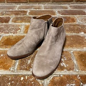 Sam Edelman Grey Suede Booties size 7